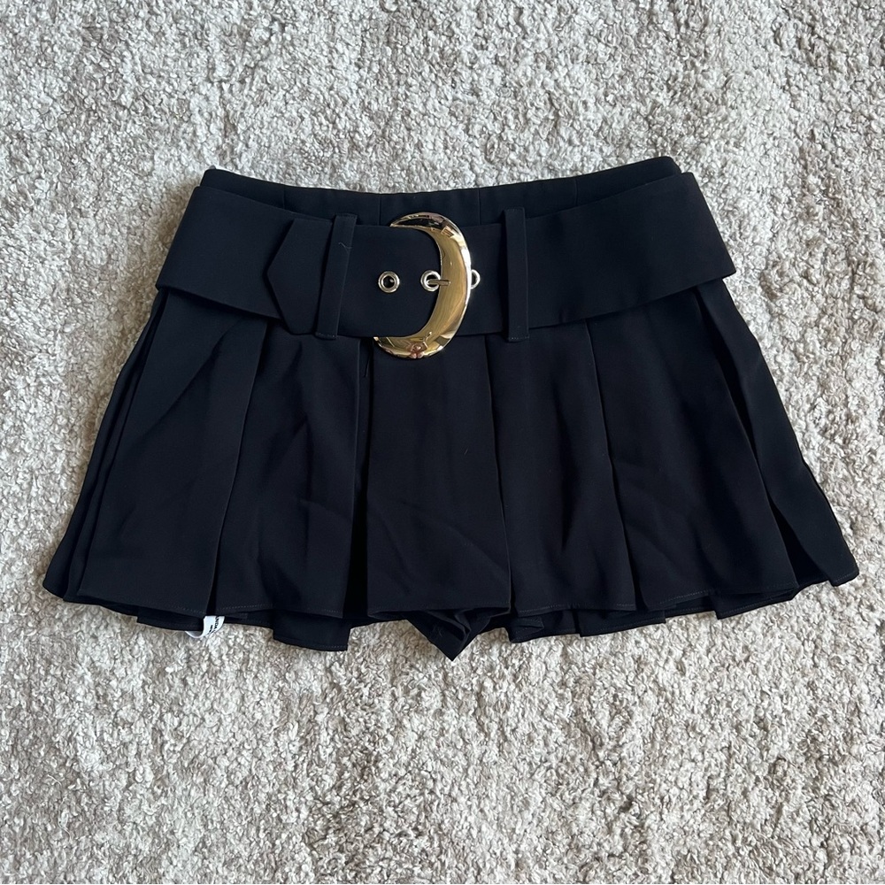 Amanda Uprichard Josie Skort in Black XS NWT